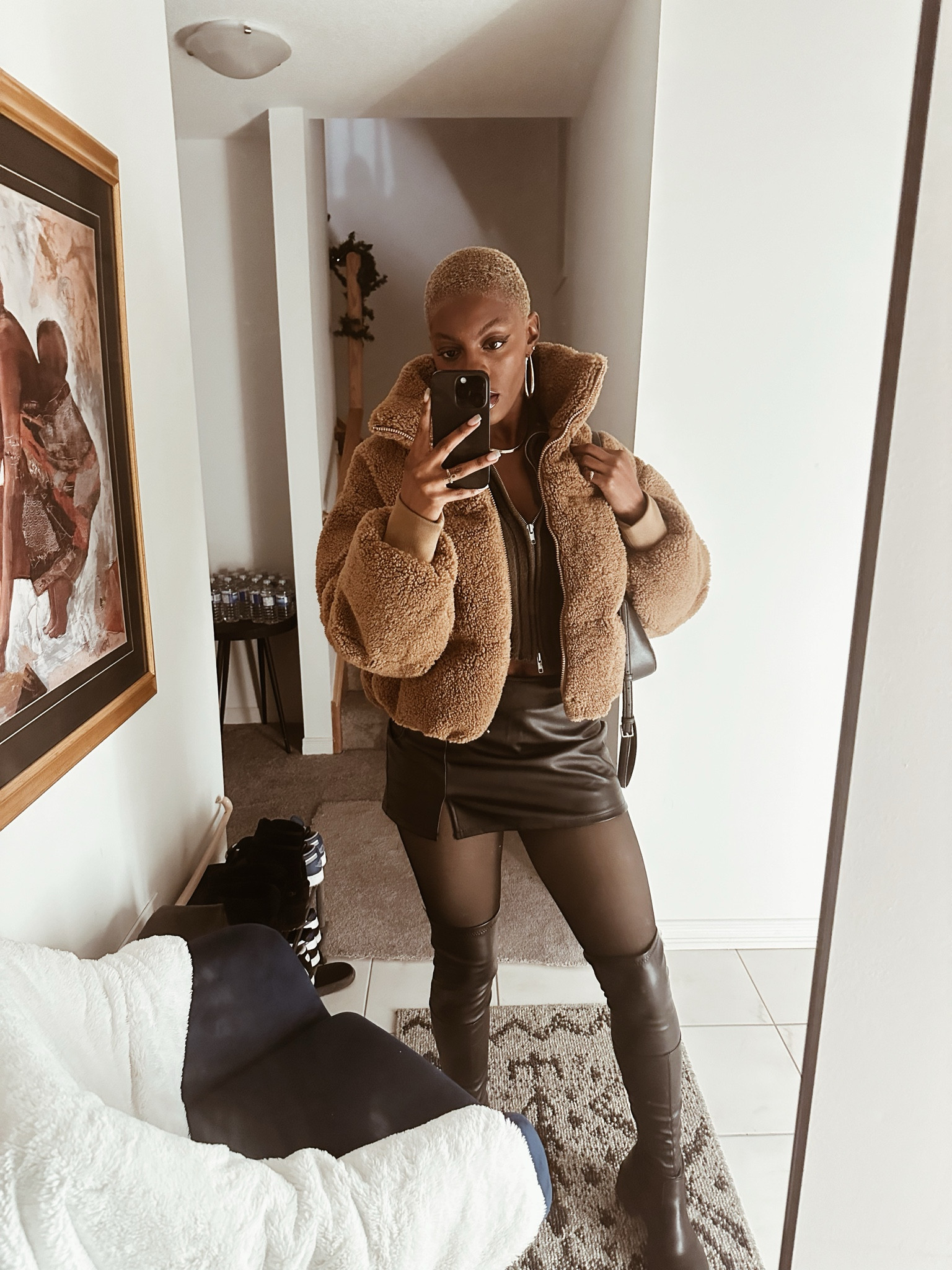 The warmest Sherpa coat 🥹 My boots & skirt are from Urban Planet! 

#LTKGiftGuide #LTKstyletip #LTKfindsunder100