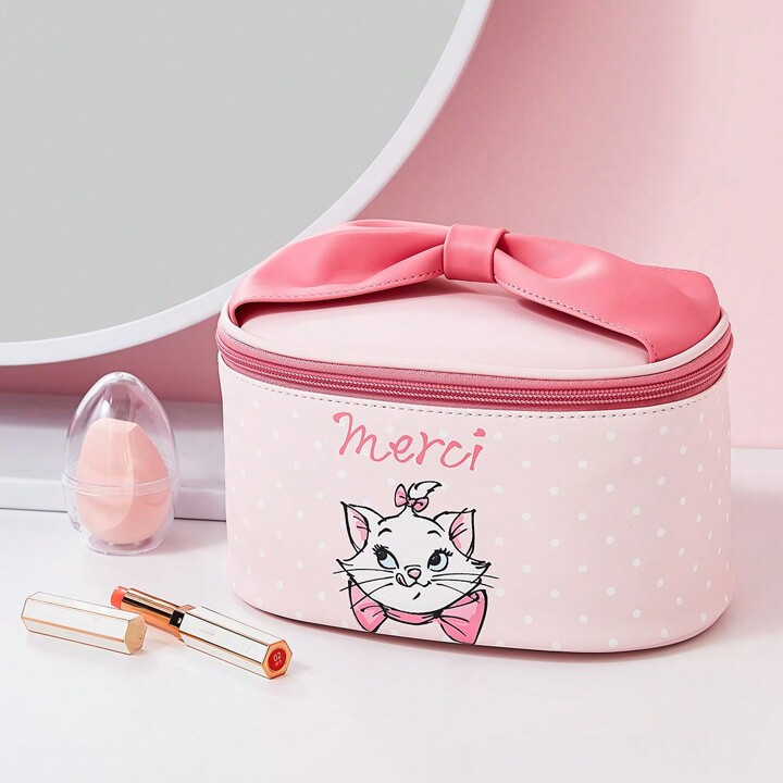 Miniso Disney Classic Marie Cat Bucket Cosmetic Bag | SHEIN