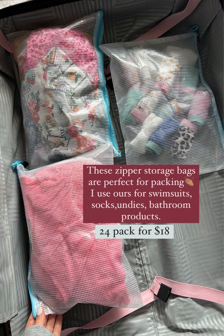 Zipper storage bags perfect for travel! 

Amazon
Amazon finds
Amazon must have 

#LTKswim #LTKtravel