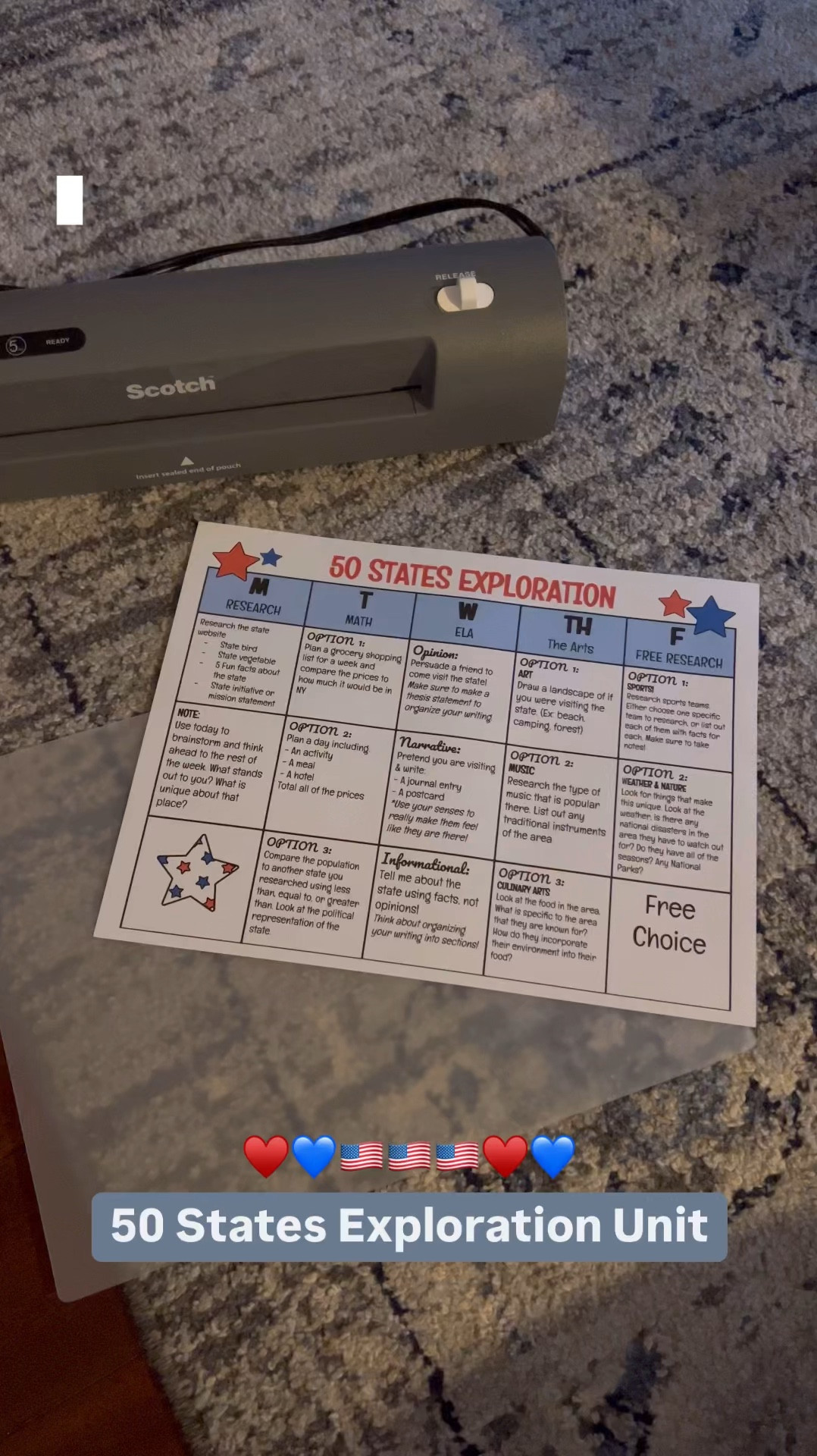 Homeschool 50 states Unit Study 🇺🇸♥️

#LTKHome #LTKFamily #LTKKids