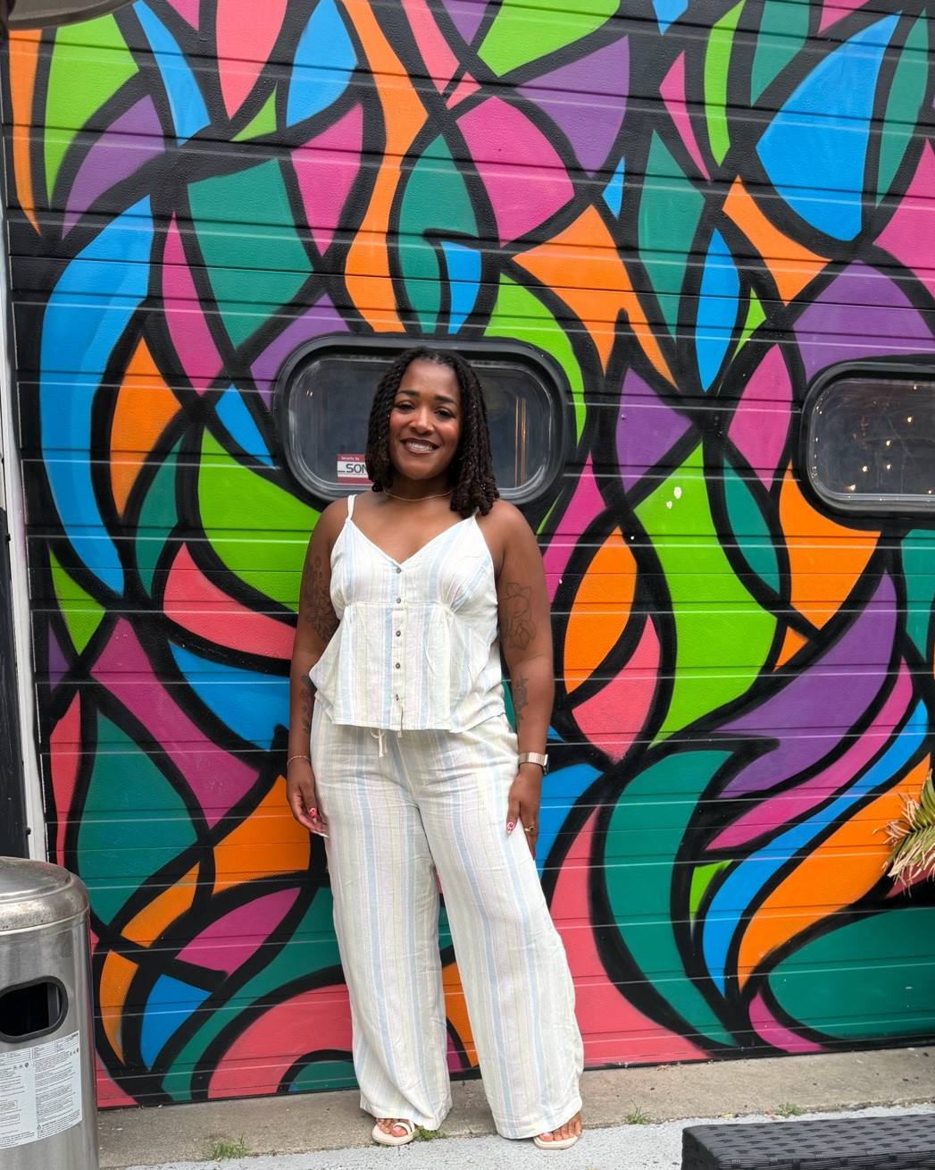 I wore this matching set to a baby shower yesterday and it was the perfect fit. Lightweight, flowy, and comfortable without looking too casual. The statement stripes give it a little extra something, and I love that the pieces match but can still be styled separately. Sizing varies from XS to XXXL

#LTKMidsize #LTKBeauty #LTKmomlife