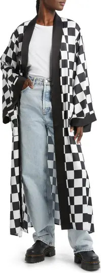 Check Satin Overlay | Nordstrom