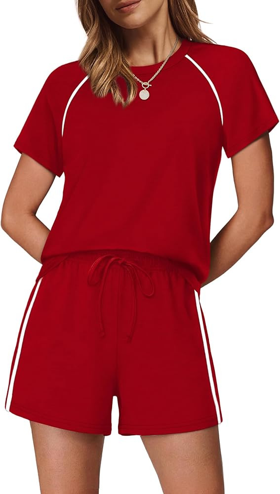 Sampeel 2 Piece Sets for Women Summer Lounge Matching Sets Airport Vacation Outfits Spring Fashio... | Amazon (US)