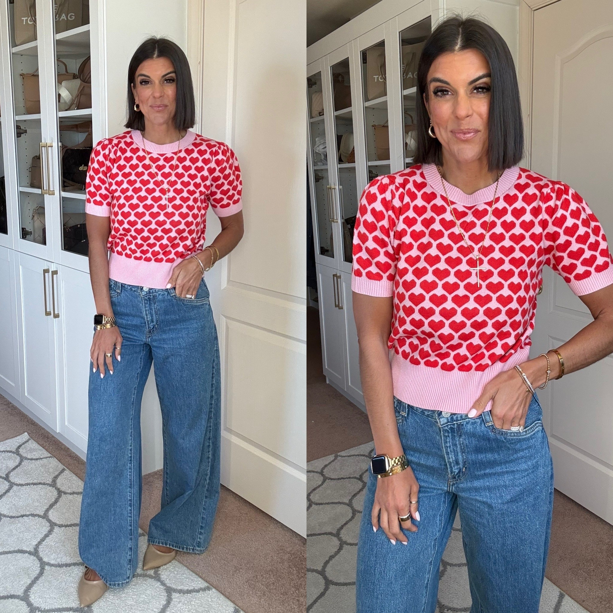 Size small in sweater Levi jeans tts- go up if in between

#LTKFindsUnder100 #LTKSeasonal