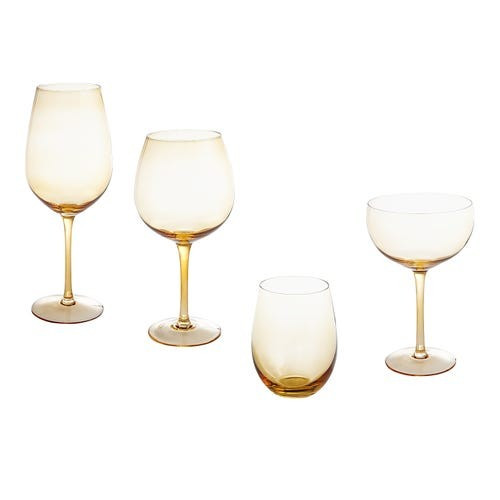 Meadow Amber Stemware | Pier 1 Imports