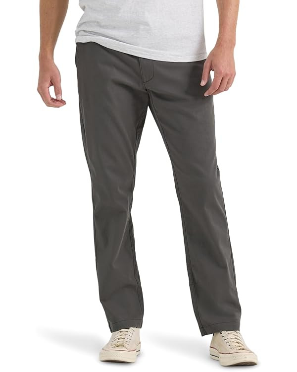 Lee Men's Extreme Motion Flat Front Relaxed Taper Pant | Amazon (US)