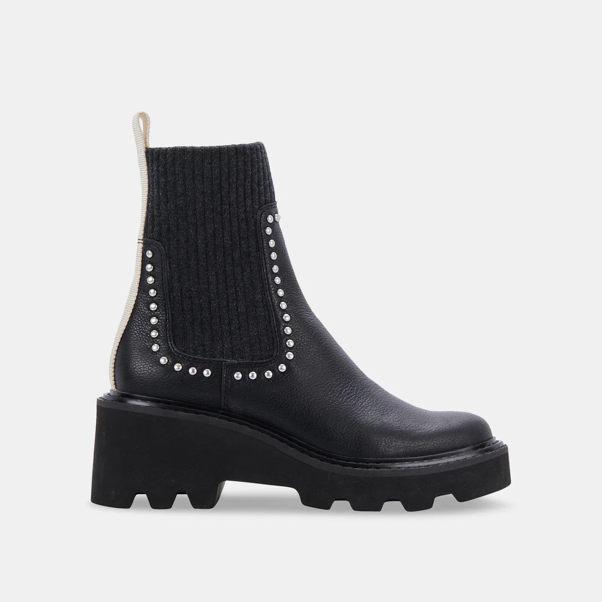 HOVEN STUD H2O BOOTS BLACK LEATHER | DolceVita.com