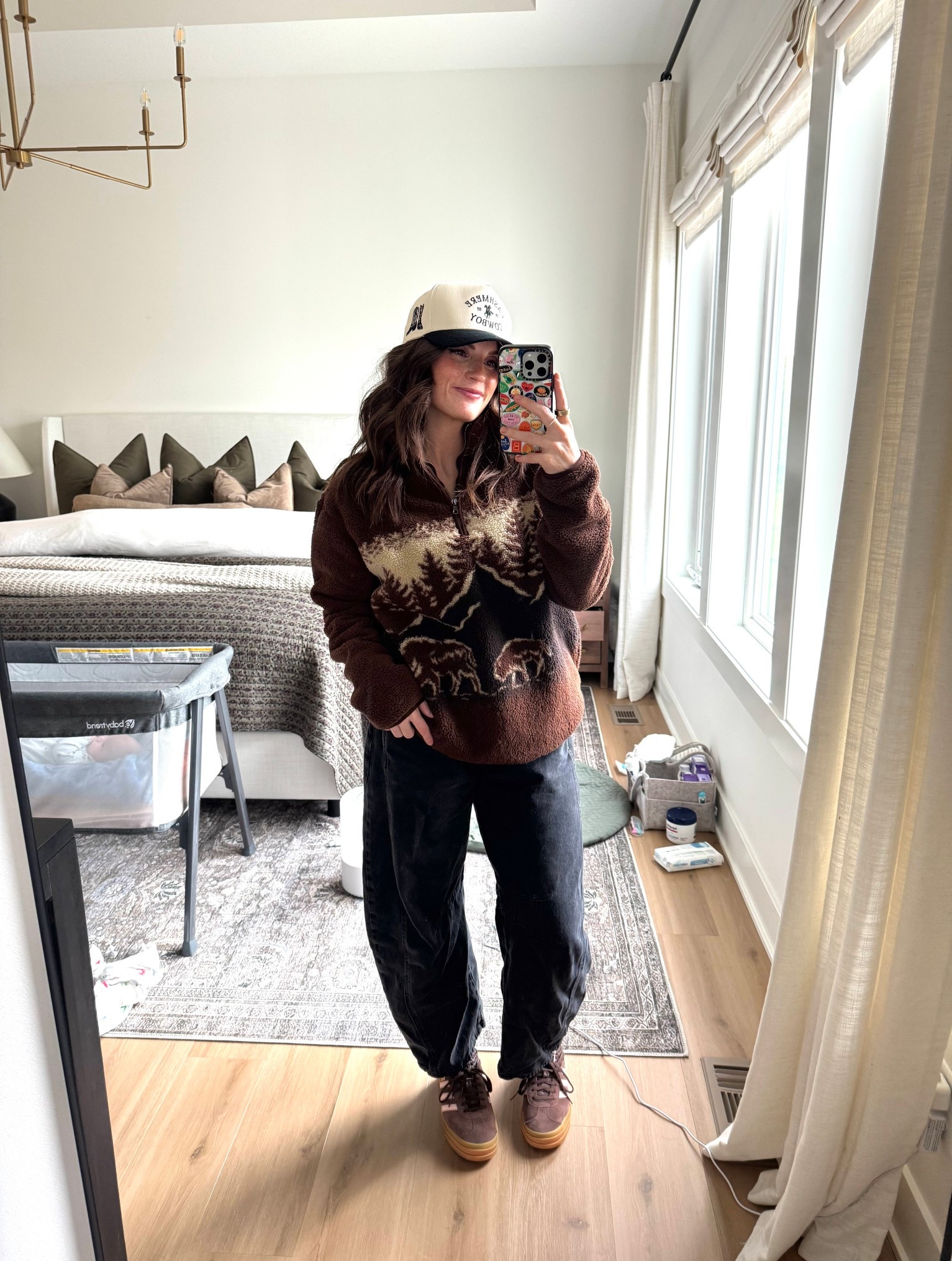 Easy school pick up outfit! Mountain style, fleece outfit, barrel jean outfit, trucker hat outfit, adidas gazelle bold outfit, old navy fleece outfit

#LTKShoeCrush #LTKFindsUnder50 #LTKFindsUnder100