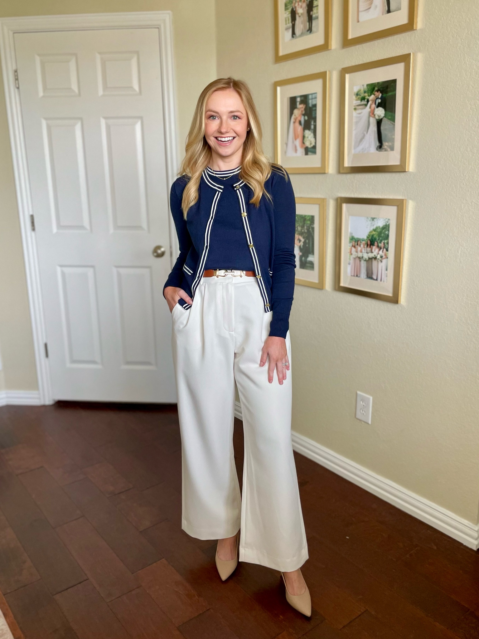 Wearing an XS in both sweaters, 26S in pants | spring workwear, work outfit, work trousers, women’s trousers, cardigan, sweater set 

#LTKSeasonal #LTKPetite #LTKWorkwear