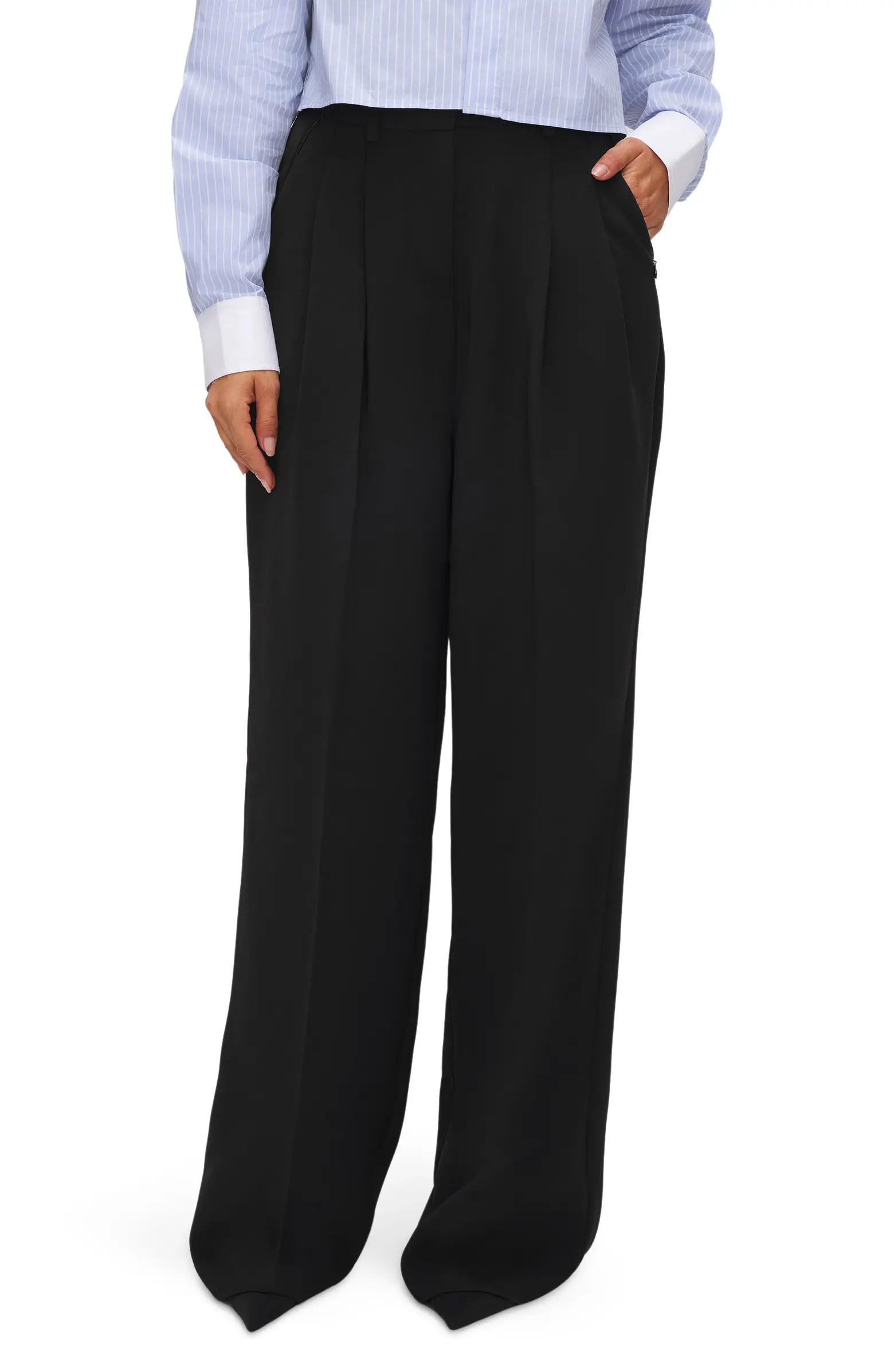 Good American Luxe Suiting Wide Leg Pants | Nordstrom | Nordstrom