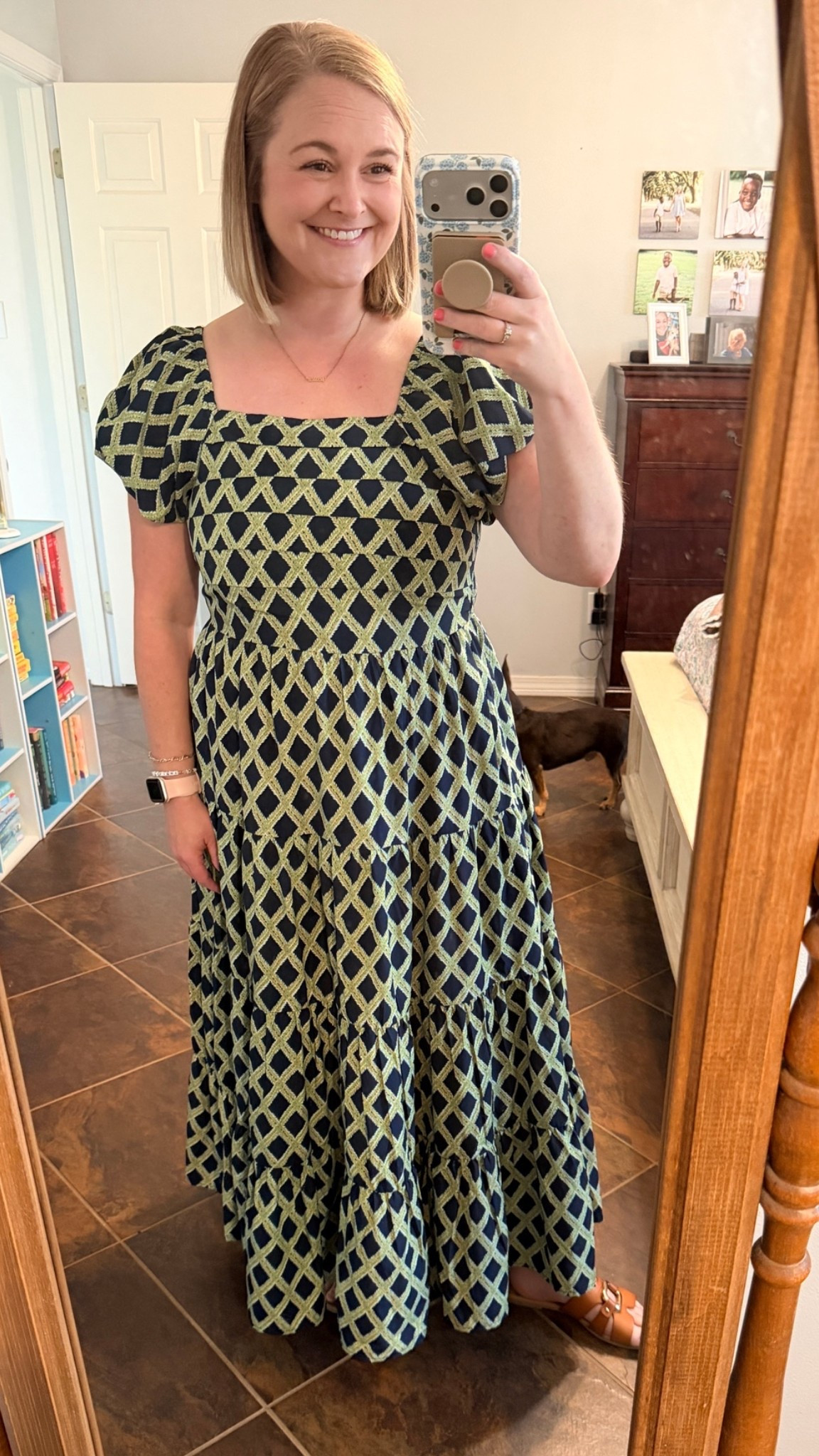 This dress feels a little extra in the best way ✨💙

#LTKMothersDay #LTKootd #LTKmomlife