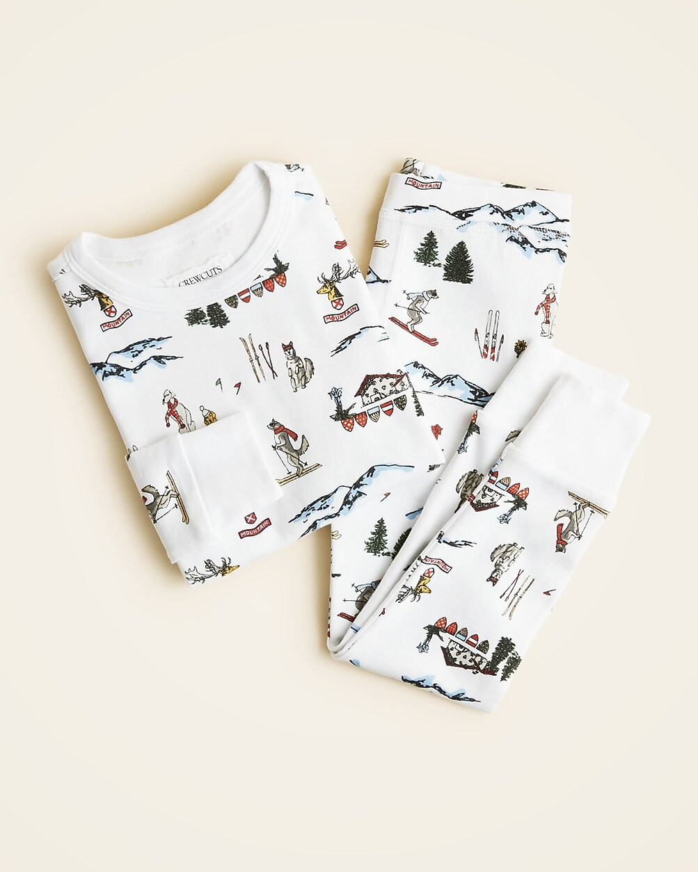 Kids' long-sleeve printed pajama set | J. Crew US