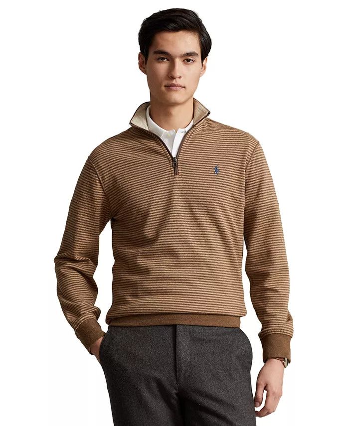 Men's Double-Knit Mockneck Pullover | Macys (US)