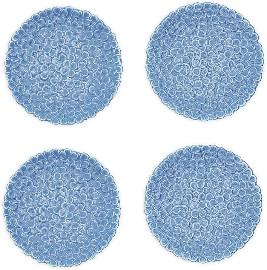 Set of 4 Hydrangea Tidbit Dishes - Premium Porcelain, Food Safe, Dishwasher Safe - Elegant Floral... | Amazon (US)