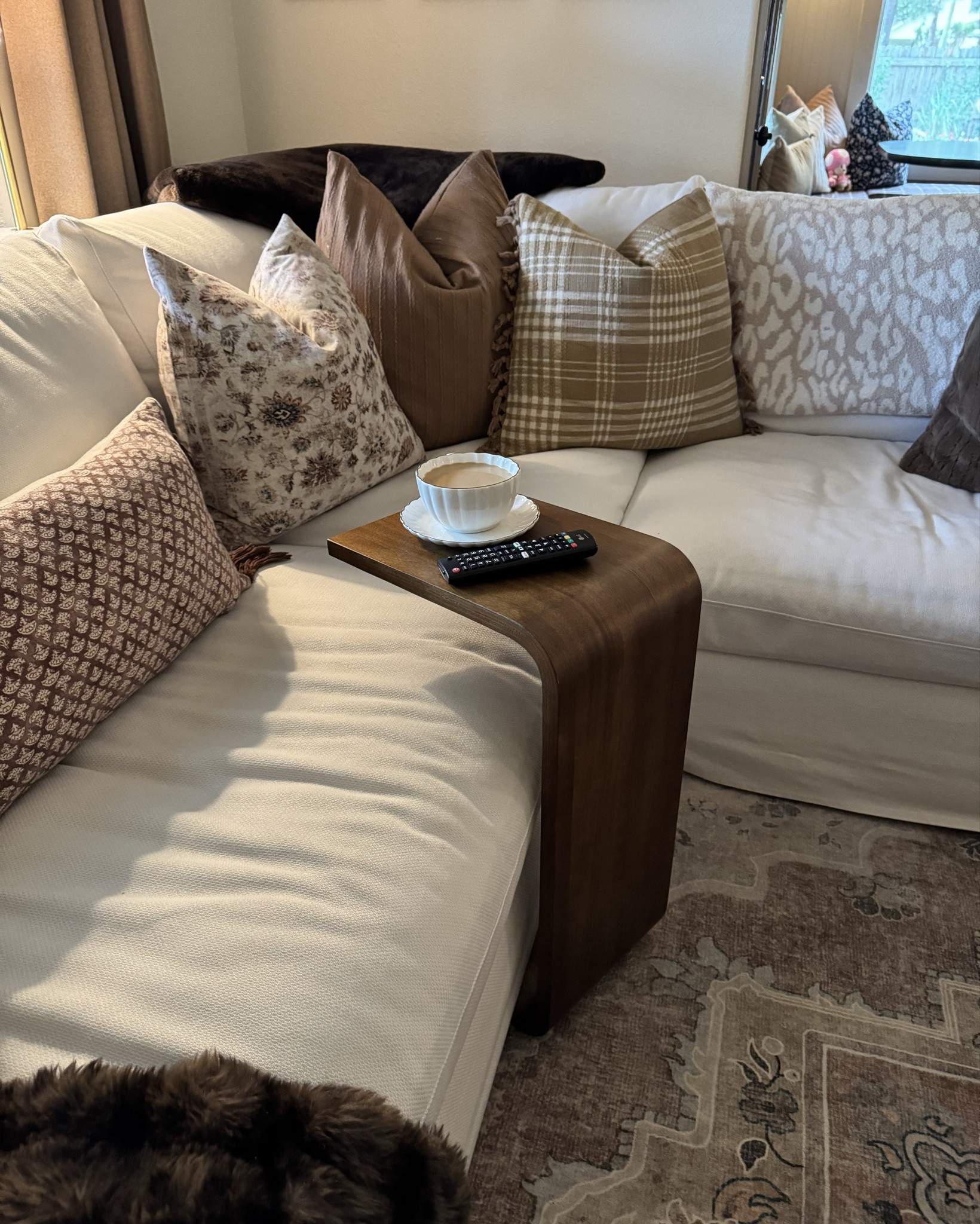 How cute is this C table? Perfect addition and place to set my coffee. 

#LTKHome
