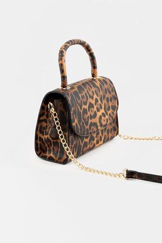 Makensie Leopard Top Handle Mini Handbag - francesca's | Francesca's