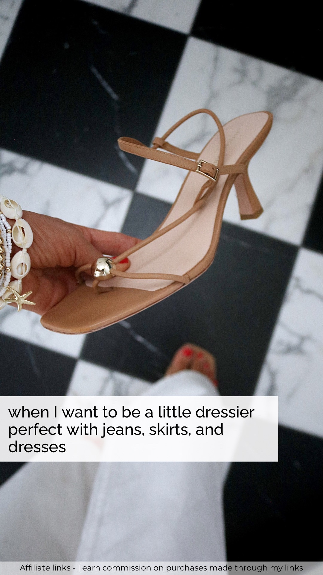 Affiliate links - I earn commission on purchases made through my links | strappy sandals