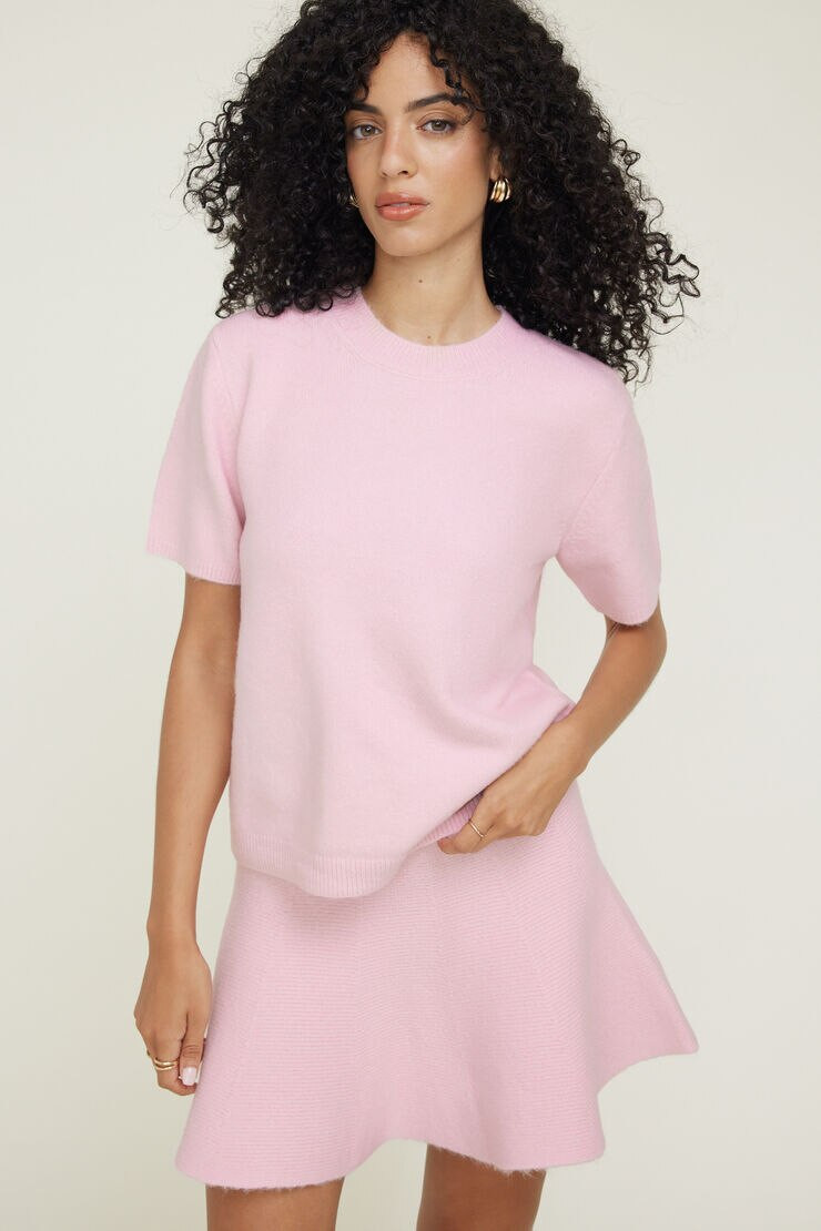 Aura Boxy Short Sleeve Sweater | Dynamite Clothing