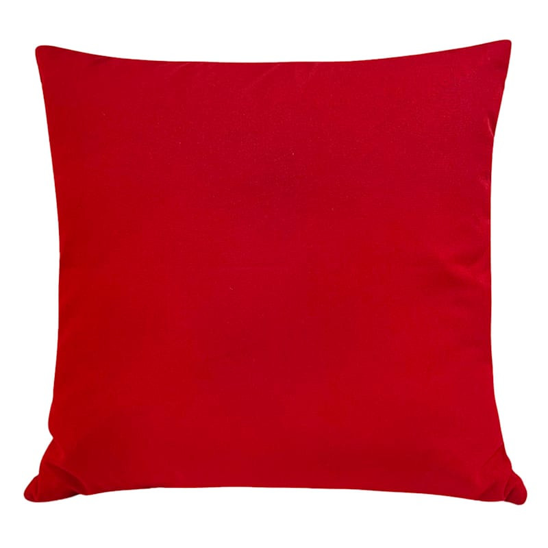 Red Throw Pillow, 18" | At Home