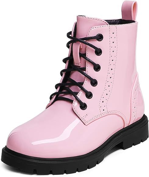 Girls Zipper Combat Boot | Amazon (US)