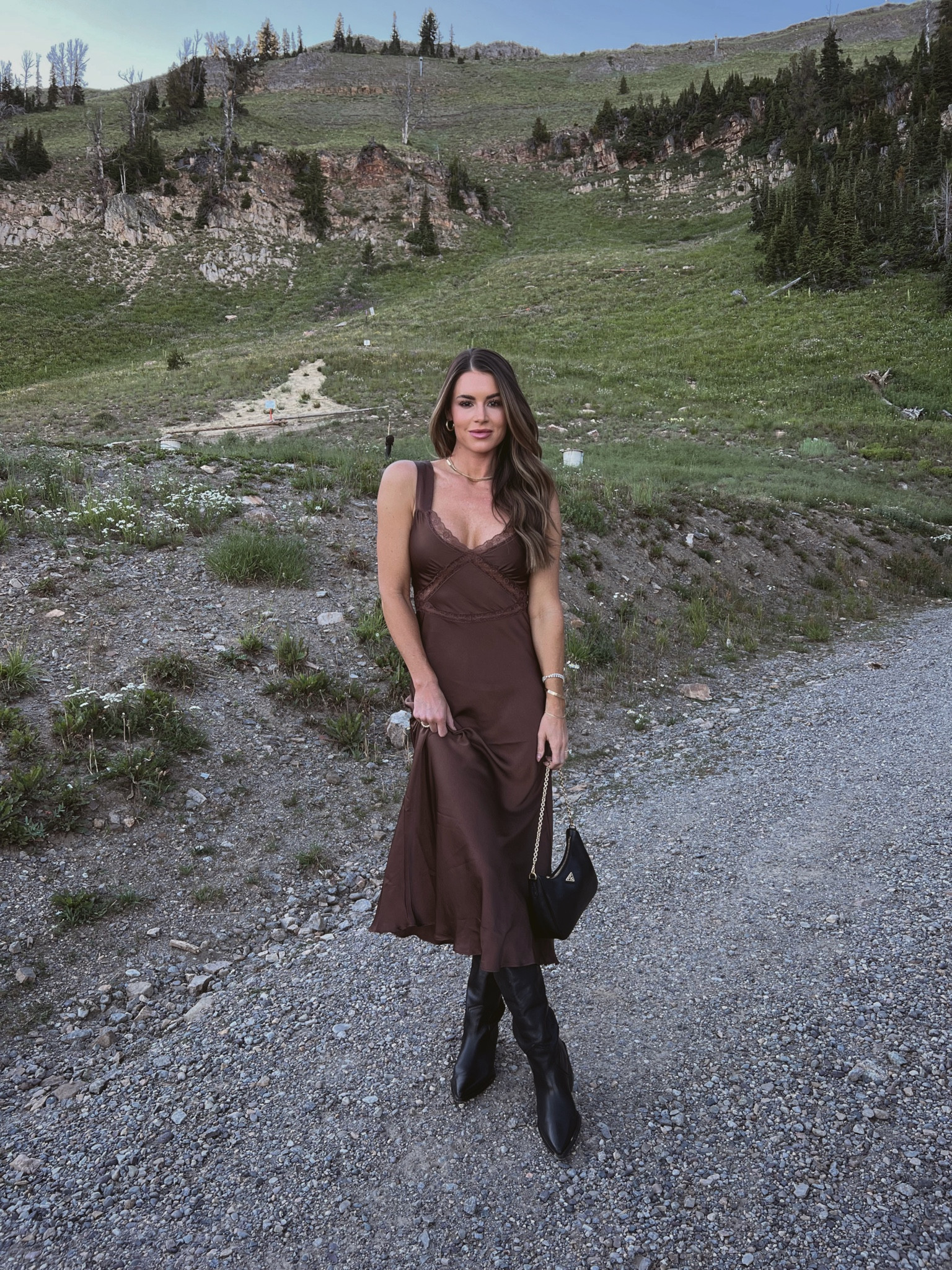 mauve lace dress with sleeves Love This Day Midi Dress - Mauve, Medium | Hazel and Olive main image 0