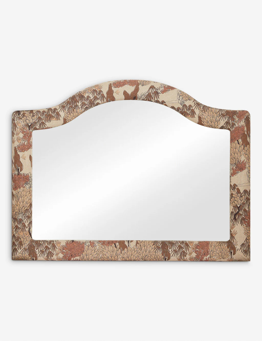 Garden Walk Upholstered Mantel Mirror | Lulu and Georgia 