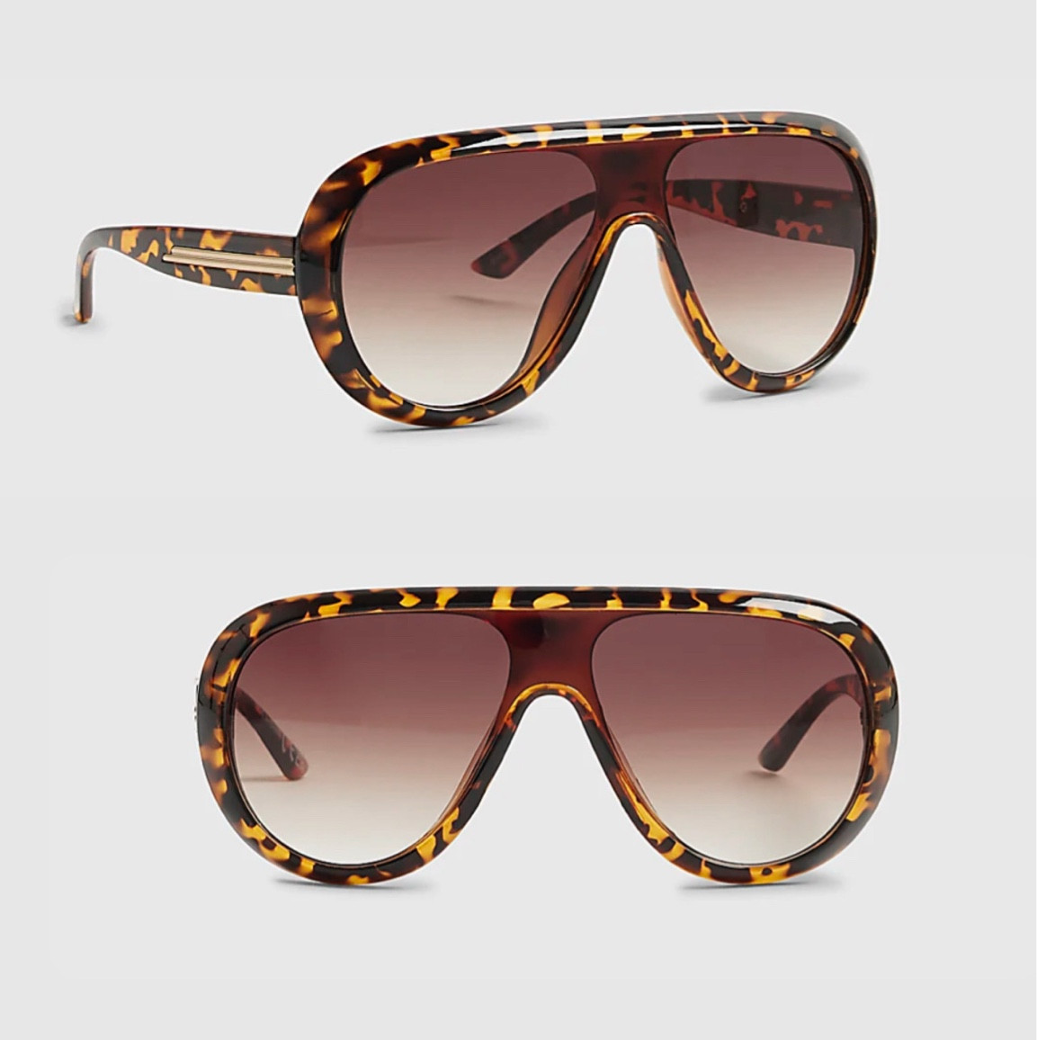 River Island oversize sunglasses. Dupes for Bottega Venetta Tom Ford etc 

#LTKuk