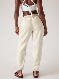 Retreat Linen High Rise Jogger | Athleta