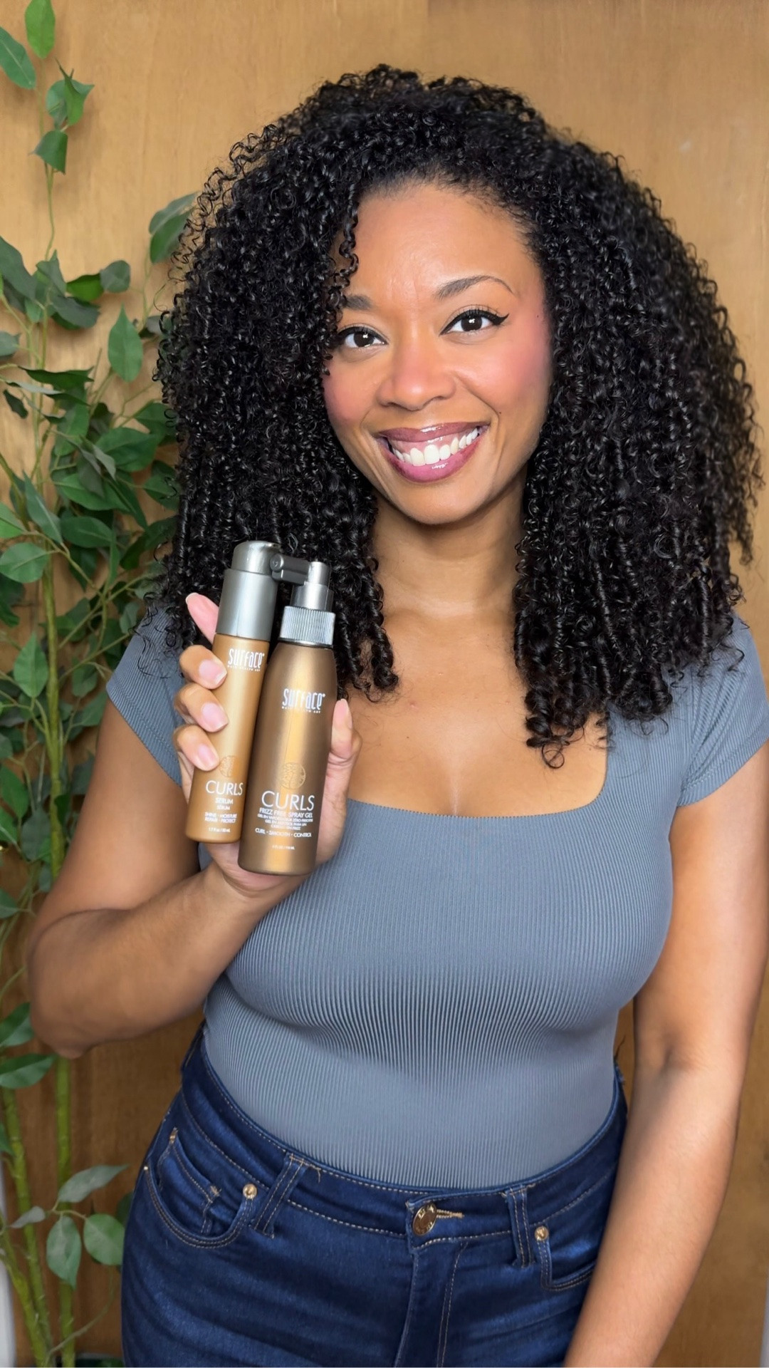 Nourish your curls, ditch the frizz💫

I refreshed my curls using the Surface Curls Frizz-Free Spray Gel + Serum and I'm genuinely impressed. The spray gel evenly distributes for easy definition (perfect between wash days), and the serum melts away crunch while adding shine without sacrificing volume.

Defined, soft, healthy curls - exactly what I want from a refresh routine!

Shop these curl hair goodies here👇🏽
@surfacehairhealth
#AD #Surfacepartnership
#SurfaceHair
#SurfaceHairHealth #LoveMySurfaceHair

#LTKBeauty
