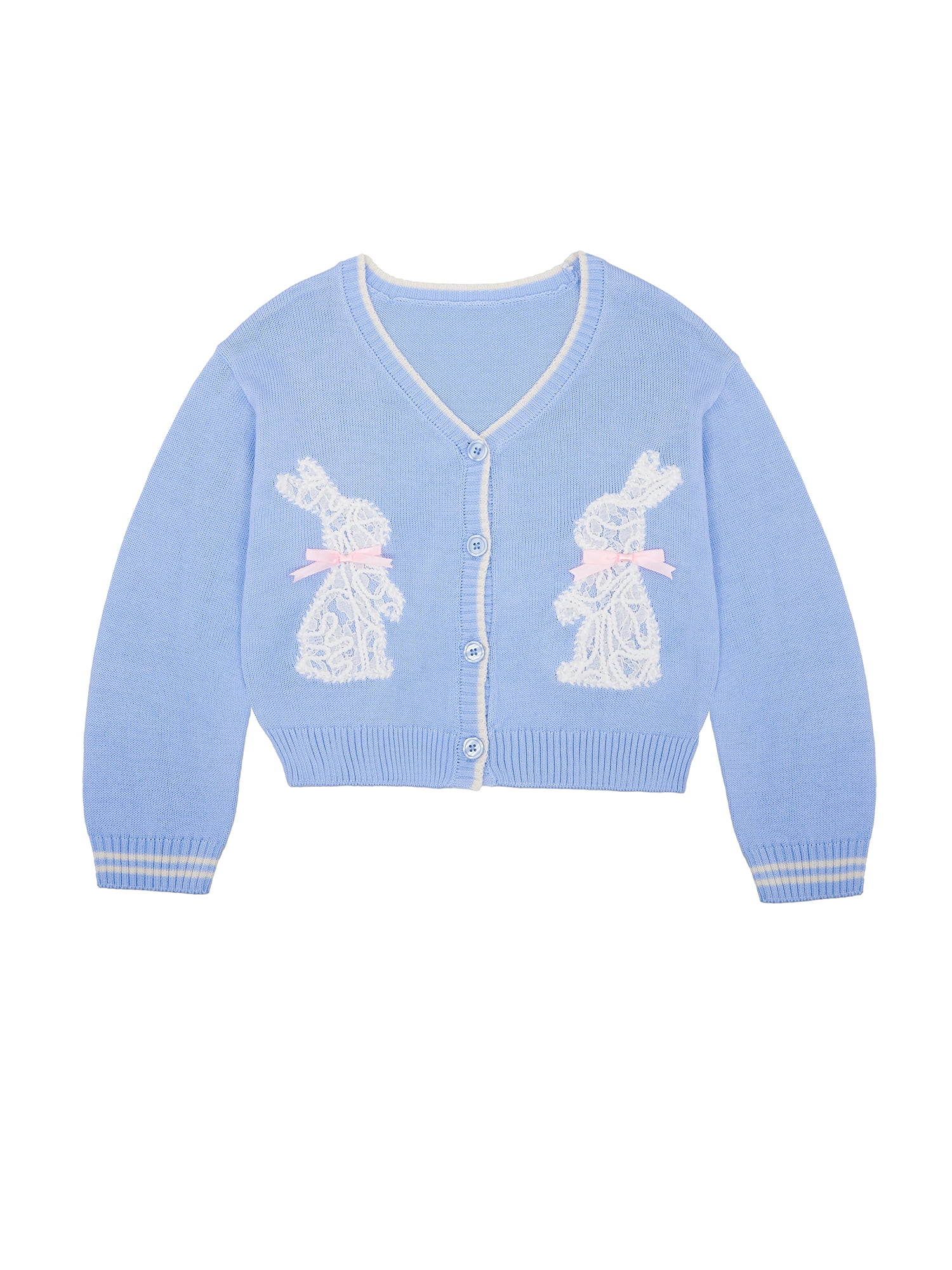 Way to Celebrate Girls Long Sleeve Easter Cardigan, Sizes 4-18 | Walmart (US)