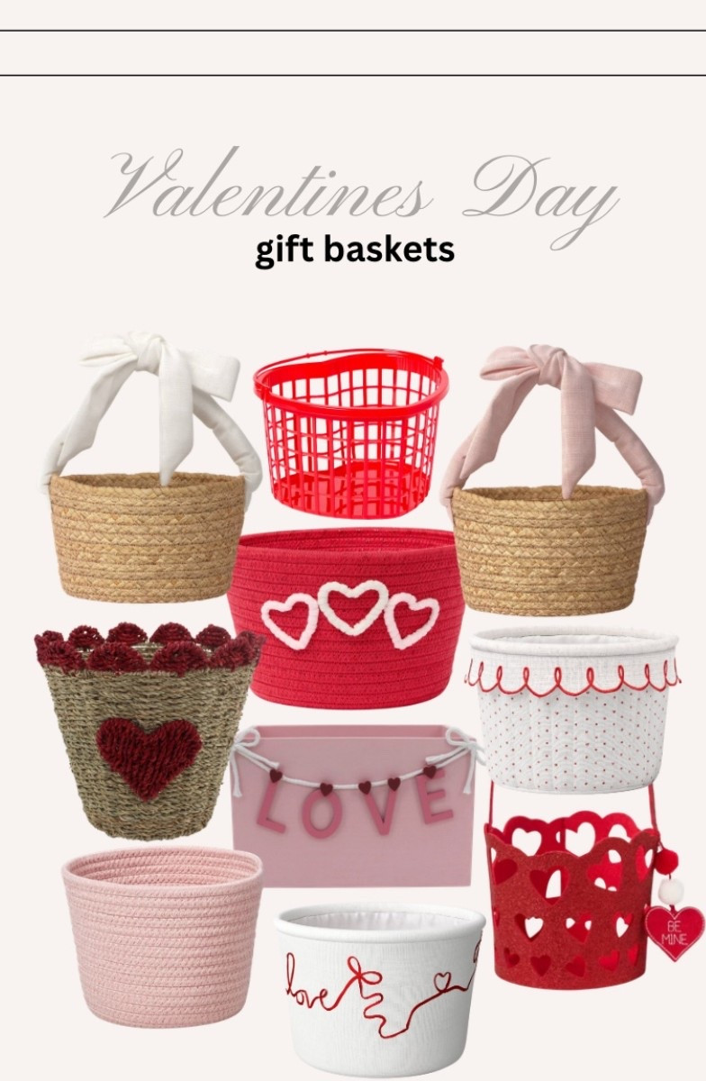 Valentine’s gift baskets!❣️

#valentinesday #valentines #giftbaskets #loveday #baskets #gifting #heartbaskets #pinkbaskets #redbaskets #targetfinds #walmartfinds #etsybaskets #seasonal #toddlergifting #teachergifting #giftbasketforher 

#LTKKids #LTKSeasonal #LTKFindsUnder50