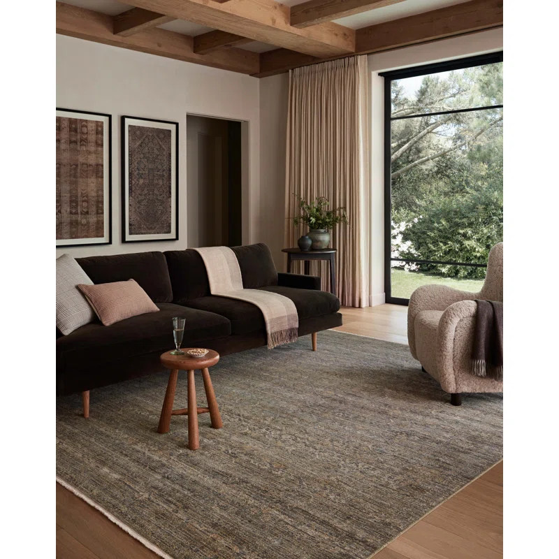 Amber Lewis x Loloi Molly Lagoon / Natural Area Rug | Wayfair North America