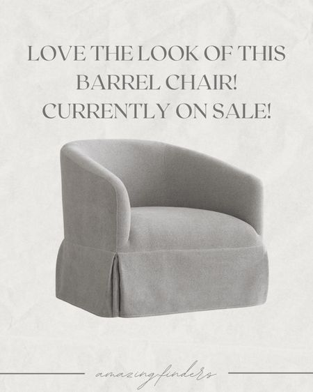 Swivel Accent Chair Modern Barrel Armchair for Bedroom Nursery Reading Waiting Living Room, 22-inch Wide Seat, Gray

#LTKStyleTip #LTKHome #LTKSaleAlert