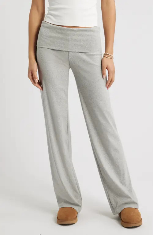 BP. Foldover Leggings in Grey Soft Heather at Nordstrom, Size Xx-Small | Nordstrom