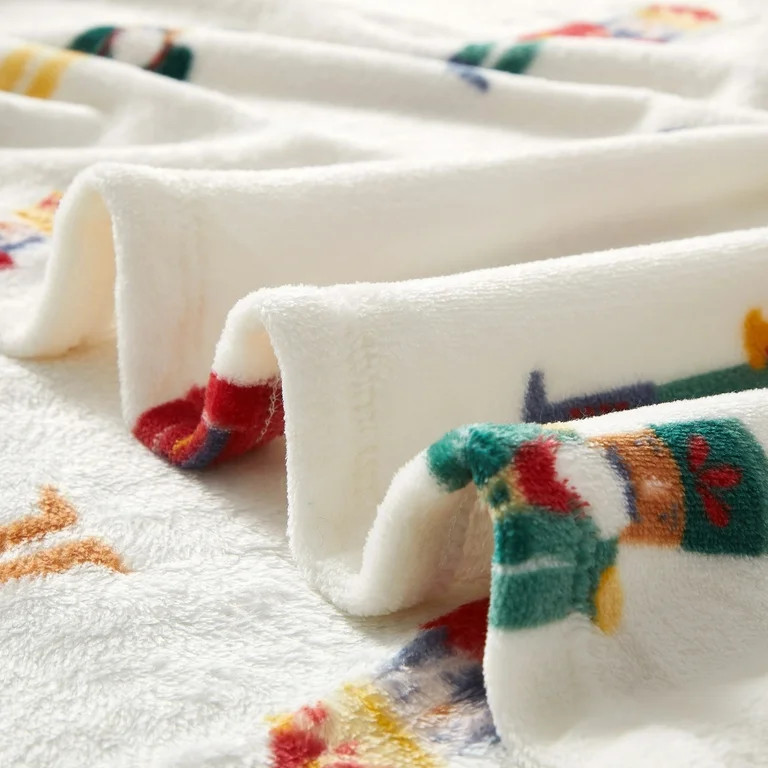 Holiday Time Cozy Christmas Plush Nutcracker Throw Blanket, Standard Size, All Ages | Walmart (US)