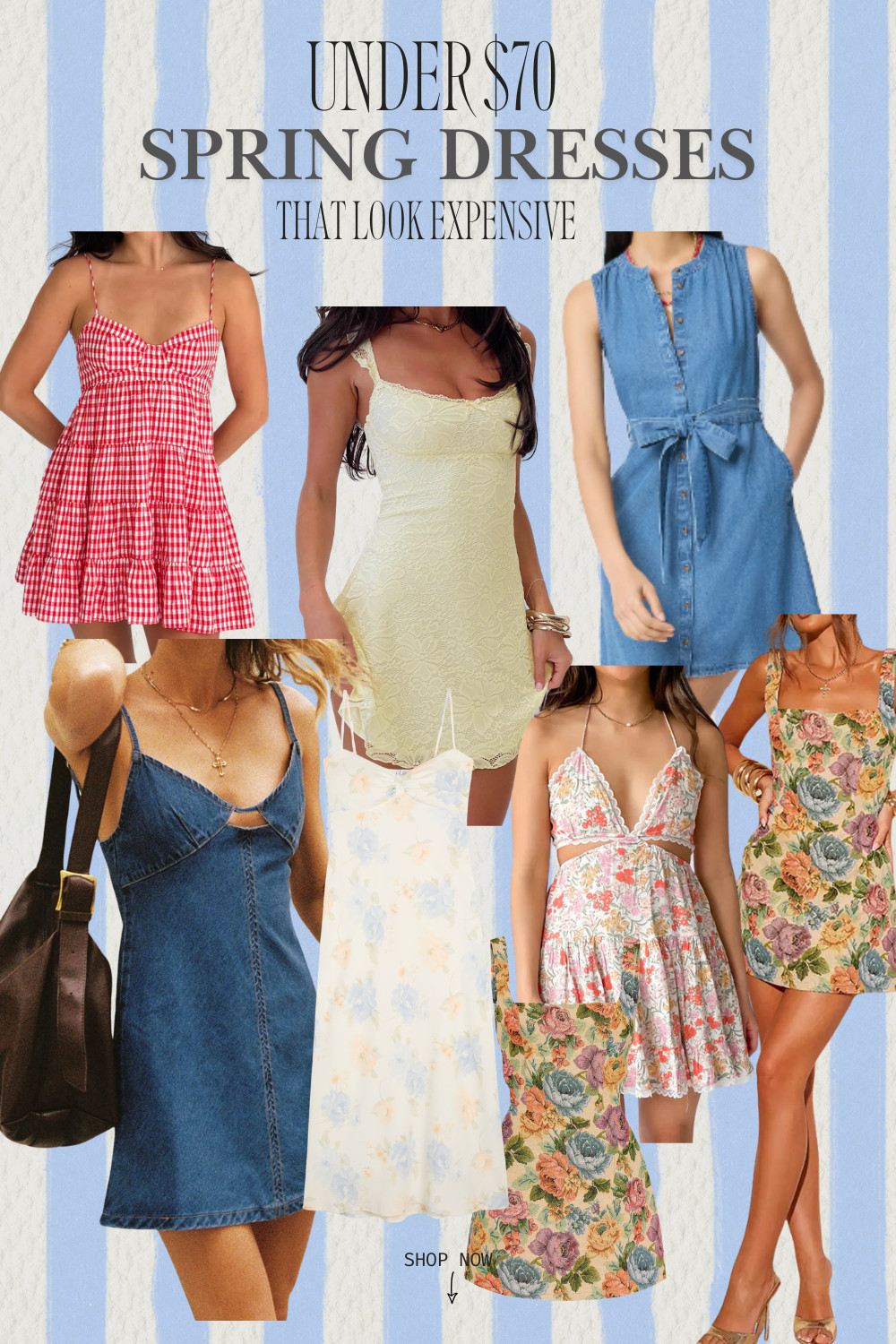 under $70 spring dresses that look way more expensive than they are 🤍🌸

these are the kind of pieces you throw on and instantly look put together — think: brunch, vacation, date night, or just romanticizing your everyday outfits

i focused on elevated fabrics, flattering fits, and prints that feel designer-inspired without the price tag ✨

linked all my favorites that give that effortless “rich girl spring” vibe but are actually affordable

#springdresses #affordablefashion #ltkunder100 #springoutfits #vacationstyle #femininefashion #everydaystyle #budgetfriendlyfinds 

 #LTKootd #LTKSeasonal #LTKSaleAlert