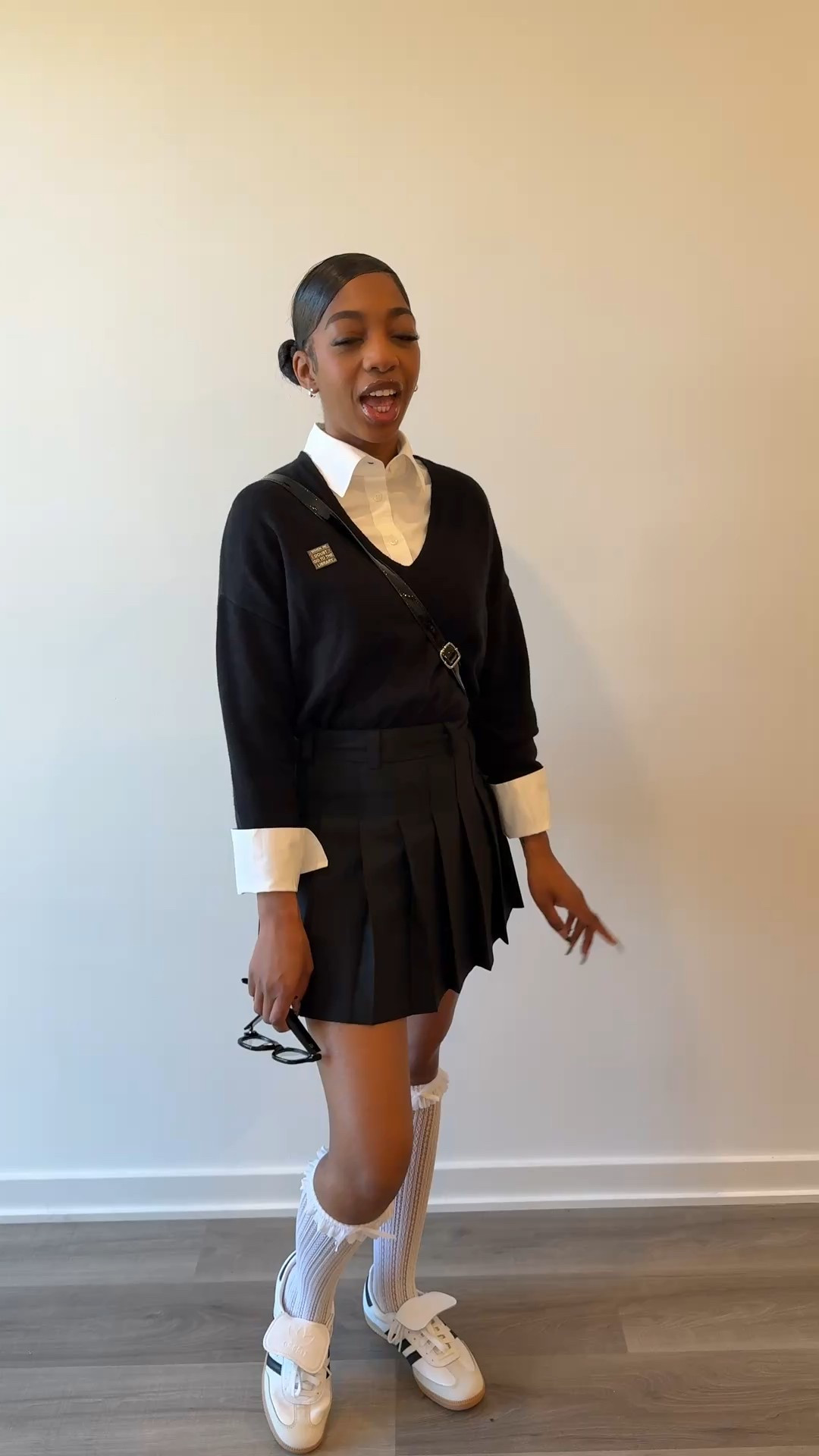 Nerdy look. My bag is from Dolls Kill and glasses are from Elisa Johnson 