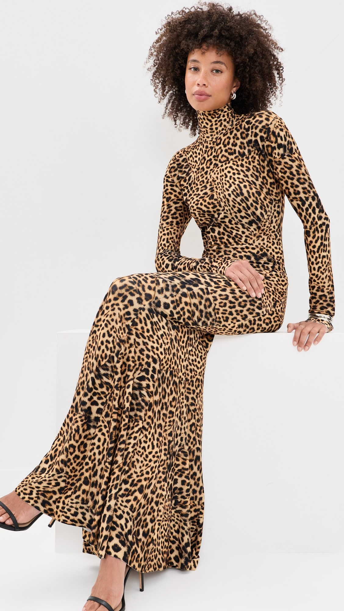 Norma Kamali Long Sleeve Turtle Fishtail Gown | Shopbop | Shopbop