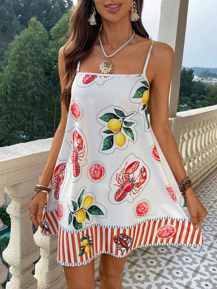 Lemon Lobster Dress | SHEIN