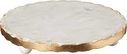 Mud Pie Marble Trivet, 1 1/4" x 8 1/2" dia, Gold | Amazon (US)