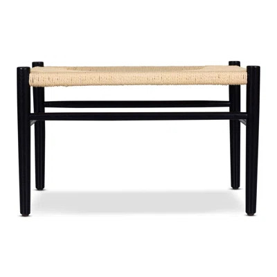 Amiyah Solid Wood Bench Color: Black | Wayfair North America