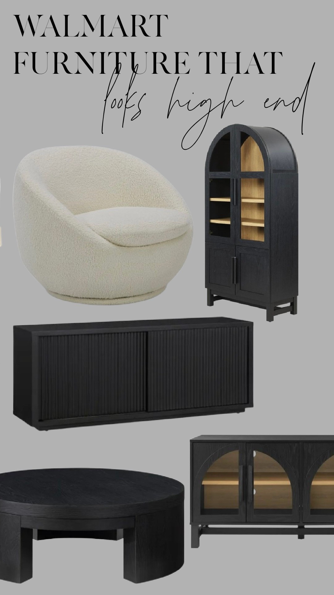 Walmart furniture that looks high-end 🤍

Sculptural silhouettes, rich finishes, and timeless designs that give a designer look—without the designer price tag.

✨ Shop these Walmart furniture finds while they’re still in stock.

#walmartfurniture #highendlook #neutralhome #budgetdecor #ltkhome

#LTKHome