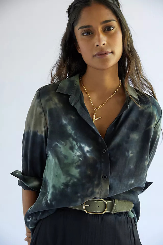 Cloth & Stone Tie-Dye Buttondown | Anthropologie (US)