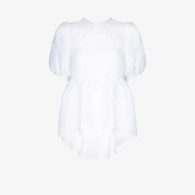 Cecilie Bahnsen kastanje peplum top | Browns Fashion