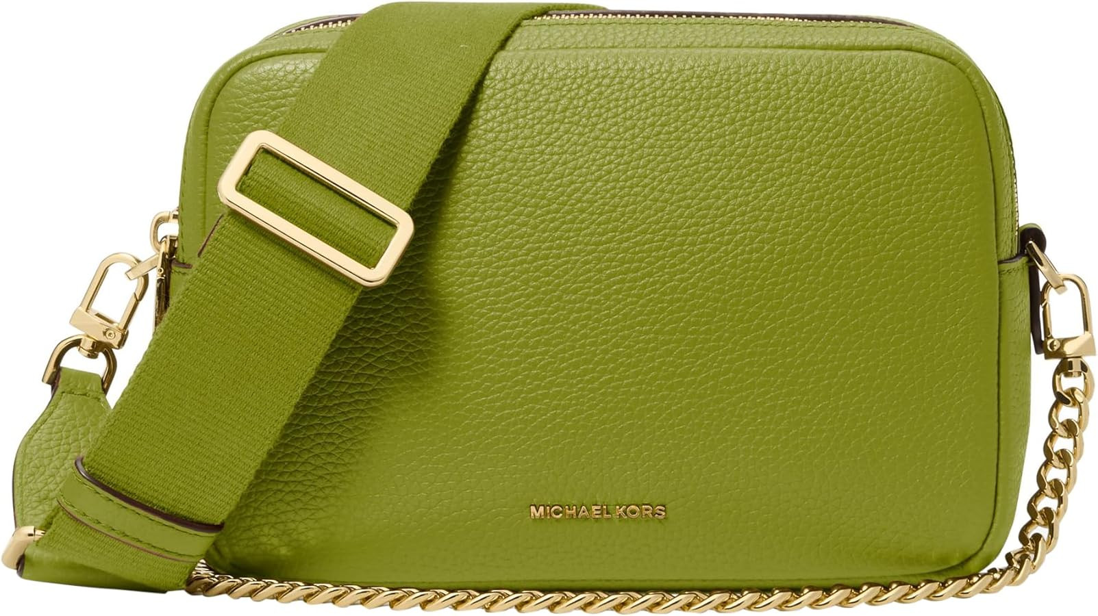 Michael Kors Womens Bryant Medium Double Zip Chain Camera Crossbody Bag | Amazon (US)