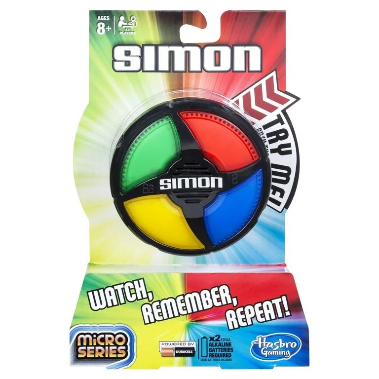 Simon Micro Series Compact Electronic Board Game for Kids and Family, Ages 8 and Up, 1+ Player | Walmart (US)