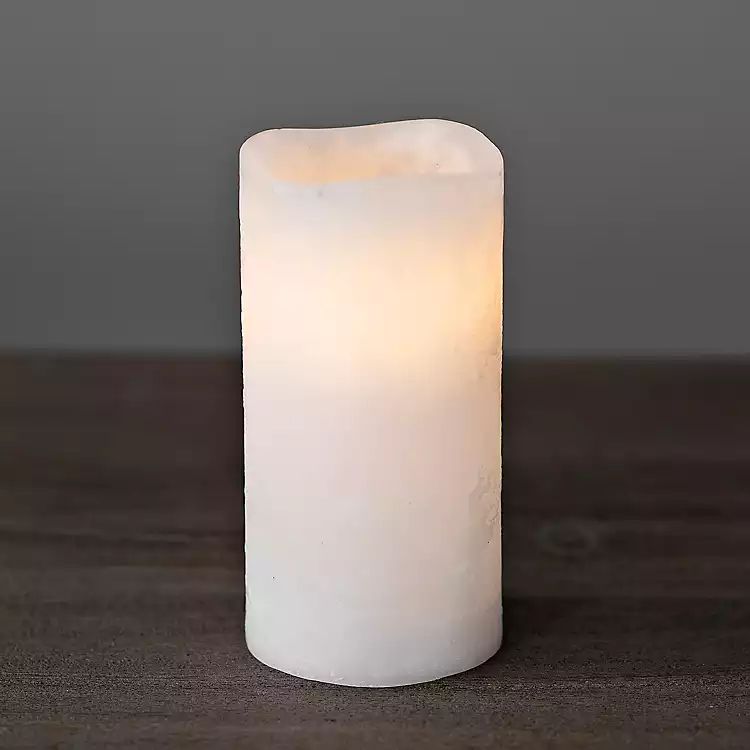 White LED Pillar Candle, 6 in. | Kirkland's Home
