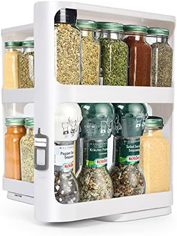 Multi functional Pull-and-Rotate Rack spice Organizer for drawer, Countertop, Garage Storage Rack... | Amazon (US)
