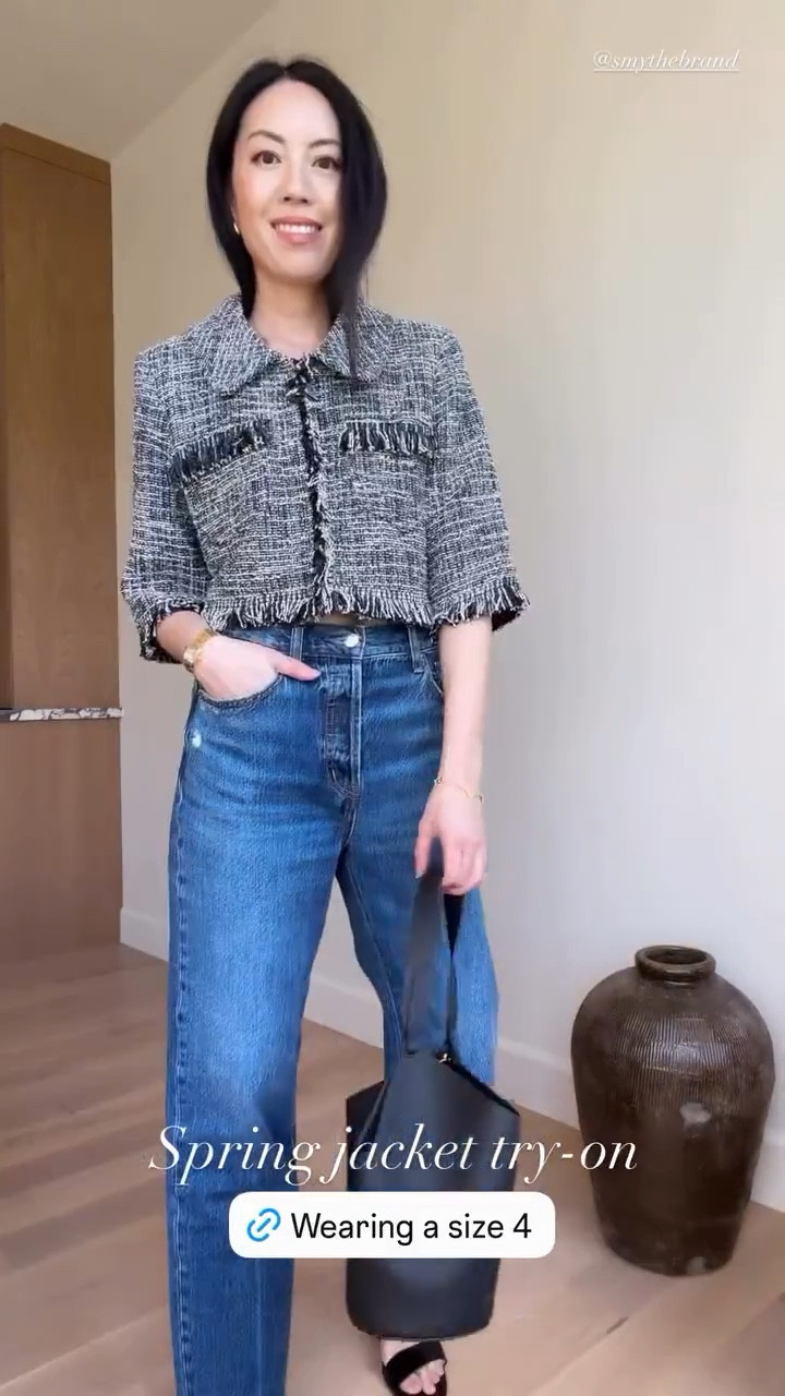 Pistola jeans and similar jackets linked here

#springjeans
#tweedjacket
#tweedblazer
#springjacket
#springoutfit

#LTKootd #LTKgrwm #LTKSeasonal