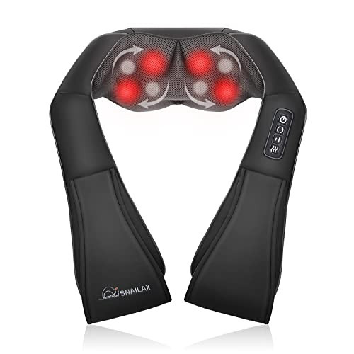 Snailax Shiatsu Neck and Back Massager with Heat, Neck and Shoulder Massager, Deep Kneading Electric Massage Pillow for Shoulder, Back, Leg Muscle for Home & Office, Gifts for Dad | Amazon (US)